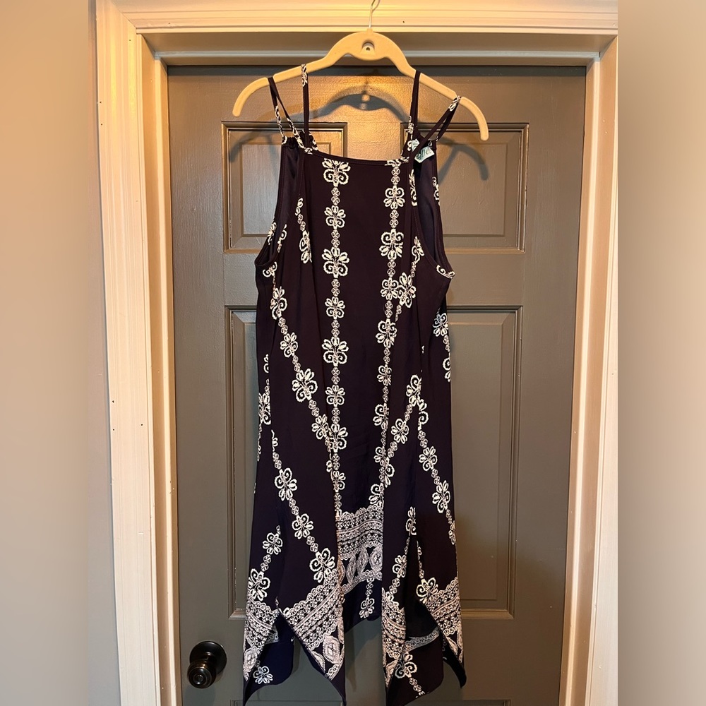 Francesca Diana Navy & White Dress